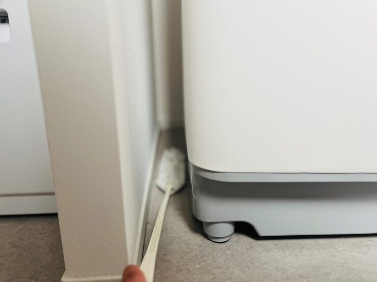 スキマ掃除 洗濯機の横